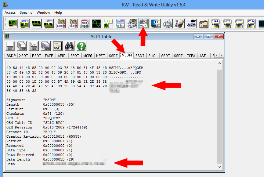 Lector ACPI Bios UEFI