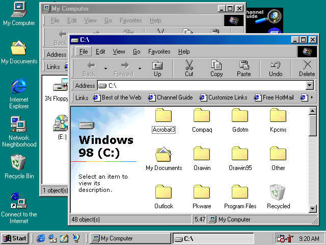 Windows 98 no detecta usb